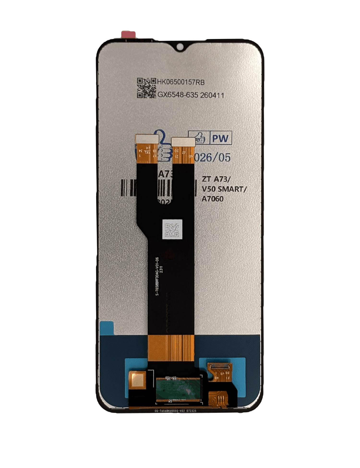 ZTE A73 Display Assembly back